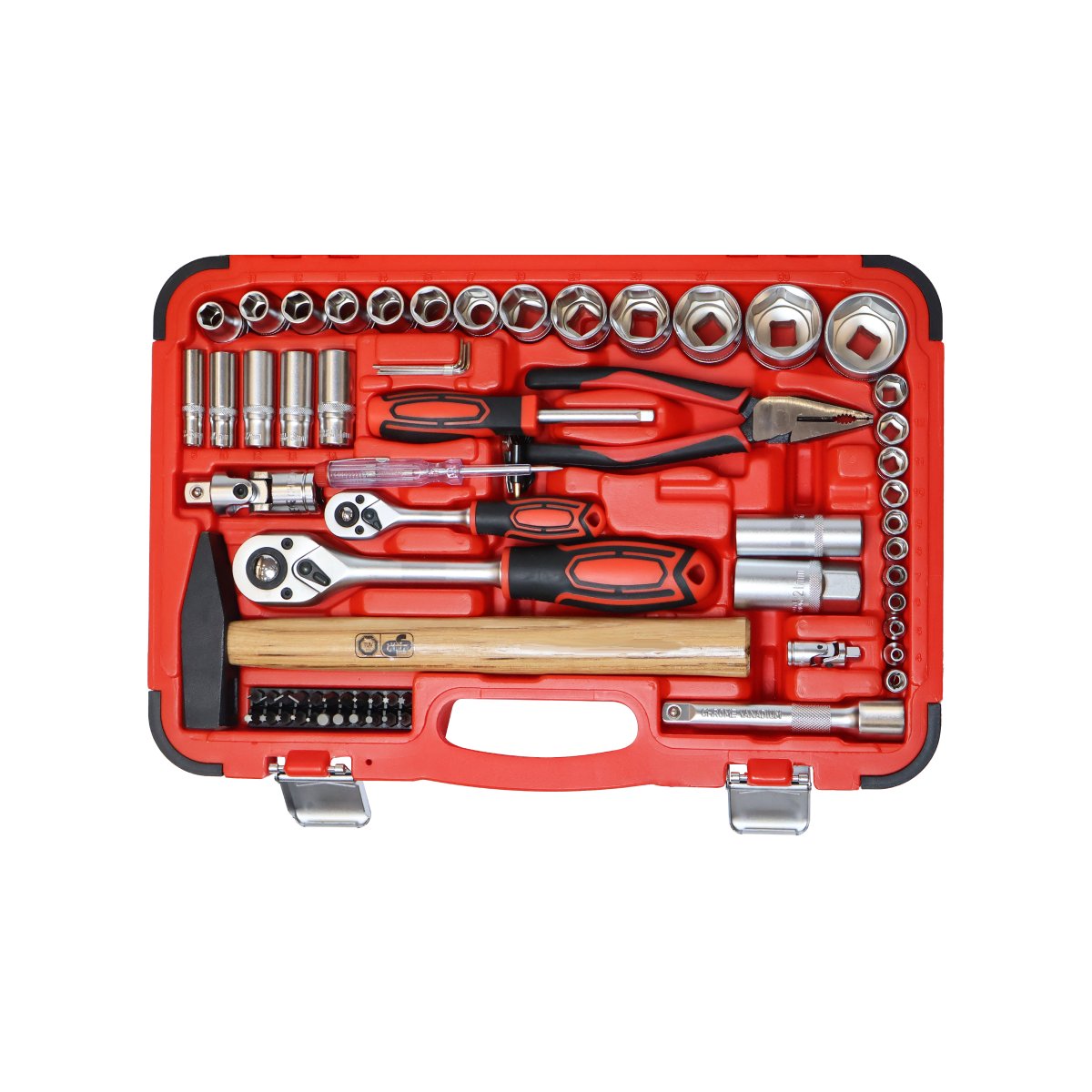 1/4"+1/2" Socket Wrench Set, 107Pcs