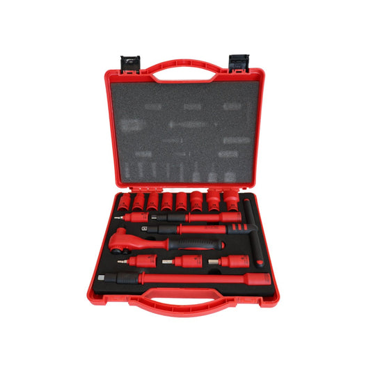 3/8" DR. 1000V Insulated Socket Set, 16pcs