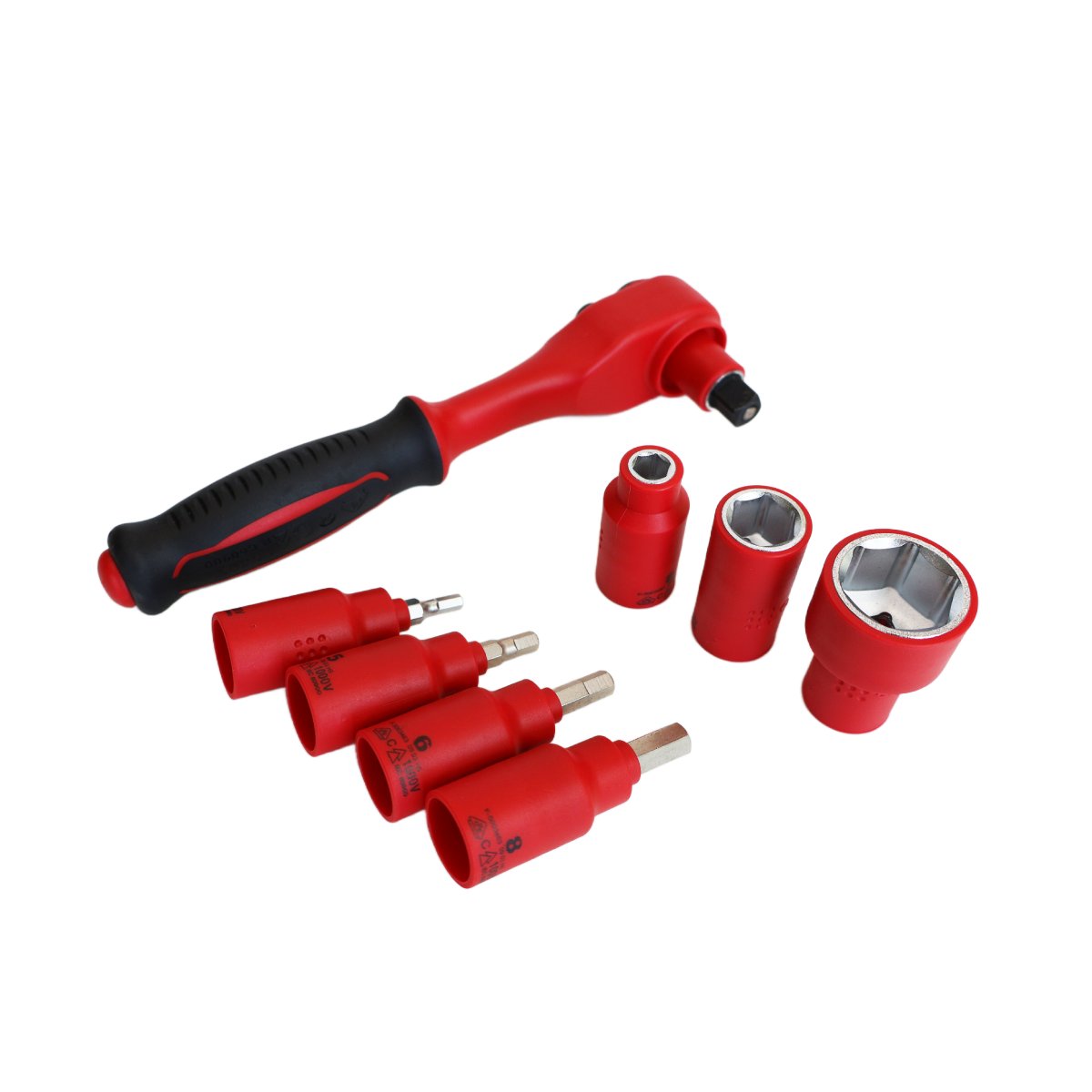 3/8" DR. 1000V Insulated Socket Set, 16pcs