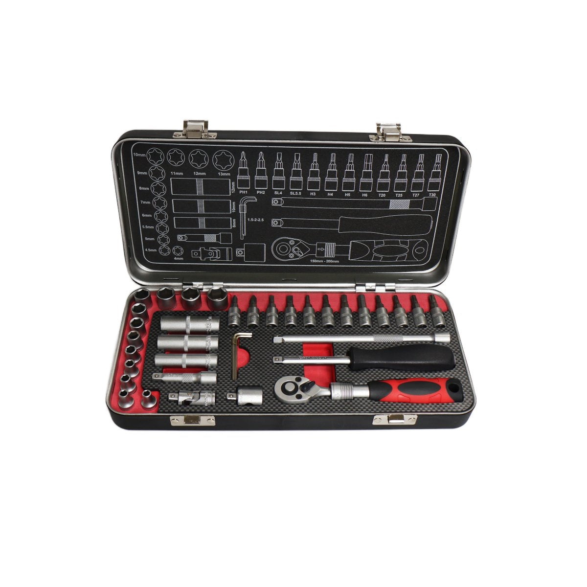 36pcs 1/4" Dr. Socket Set