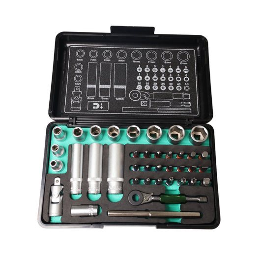 39 Pcs 1/4" Bit Socket Set