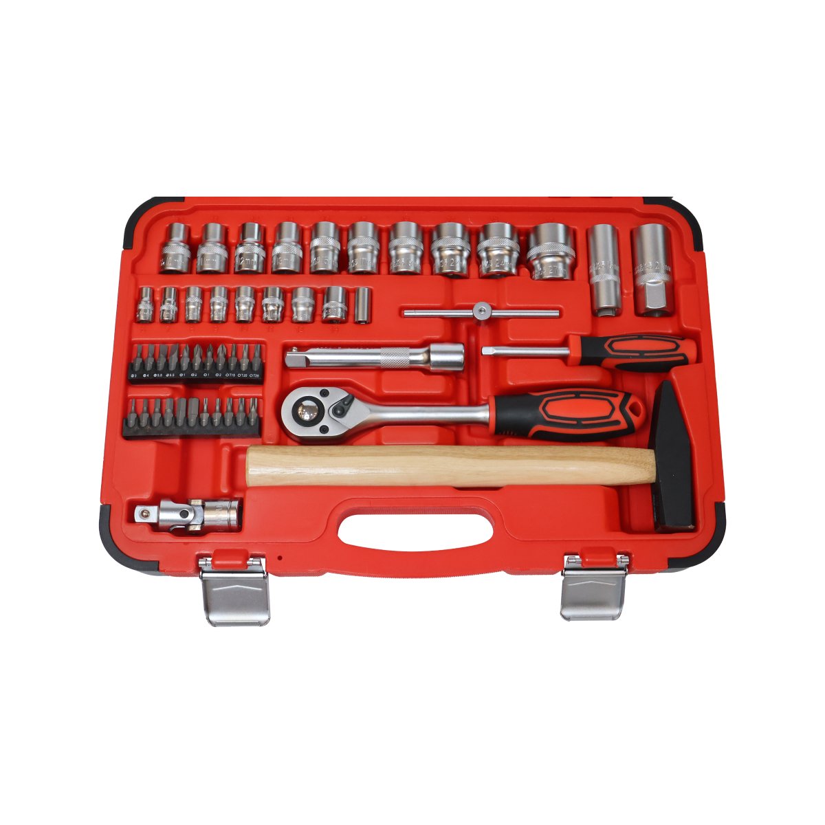 1/4"+1/2" Socket Wrench Set, 66 Pcs
