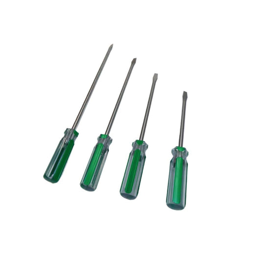 Line Color Slotted Screwdriver Transparent Handle