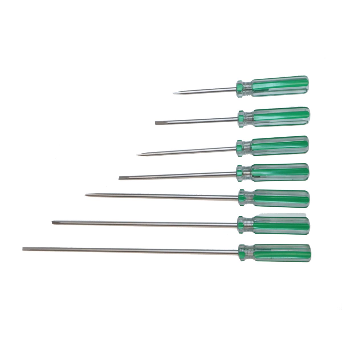 Line Color Slotted Screwdriver Transparent Handle