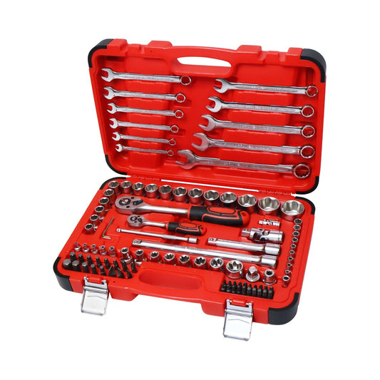 1/4"+1/2" DR. Socket Wrench Set, 100 Pcs