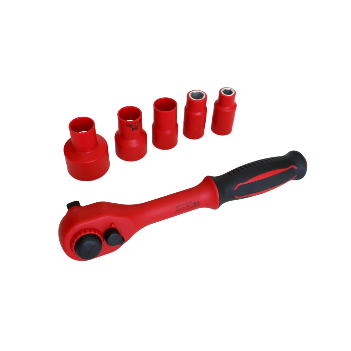1/2" Drive VDE Insulated Socket Set, 20pcs