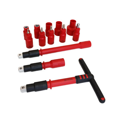 1/2" Drive VDE Insulated Socket Set, 20pcs